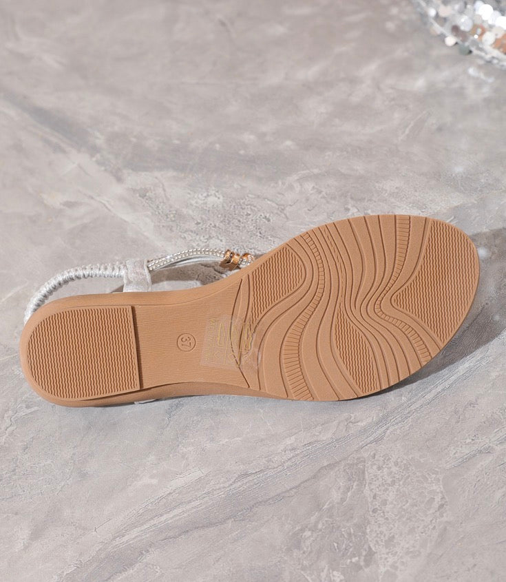 Diamante Sandals - Silver