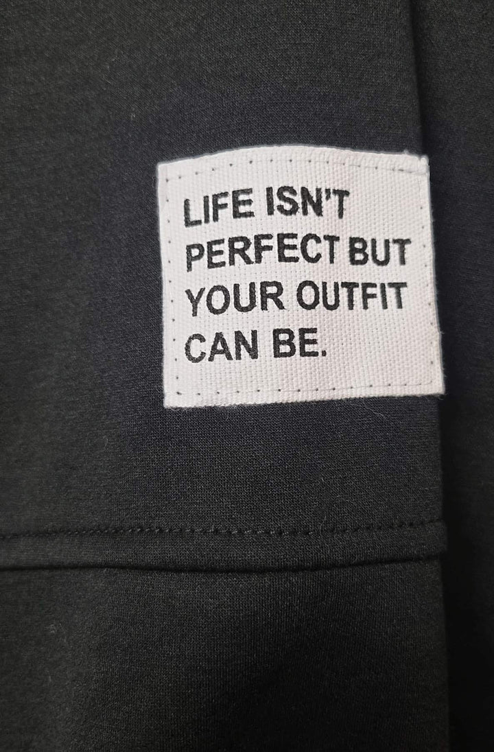 Life Isn’t Perfect Loungeset - Black