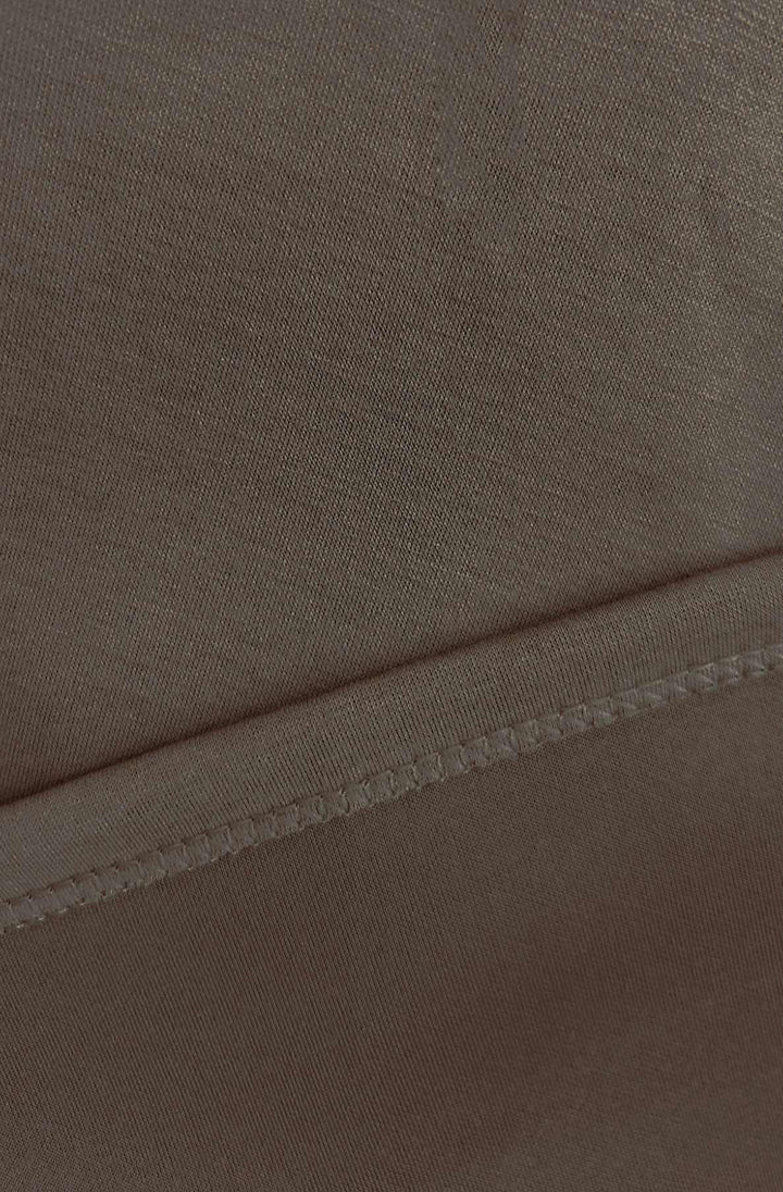 Elise Collared Loungewear - Chocolate Brown