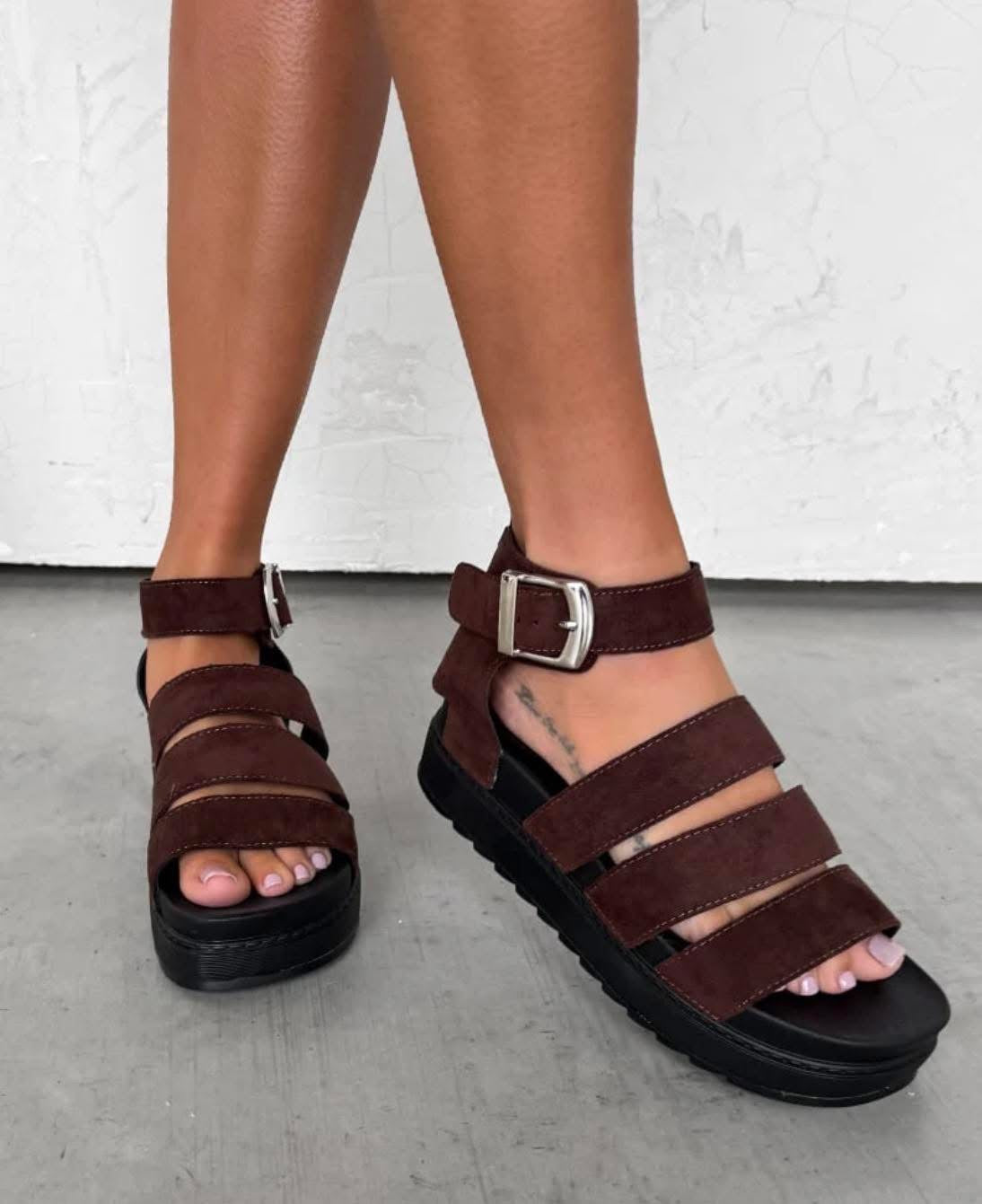 DM Inspired Sandals - Brown