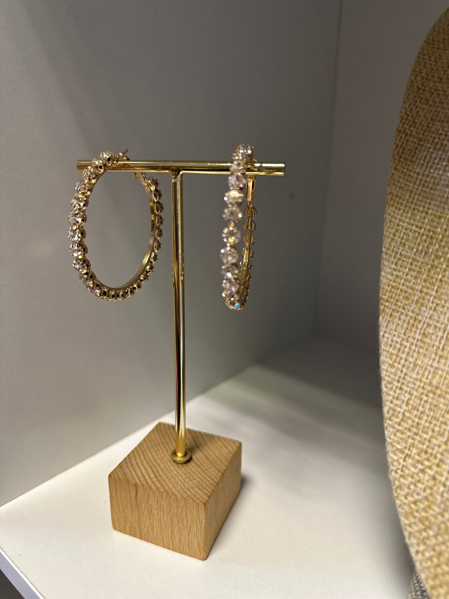 Diamante Hoops - Gold