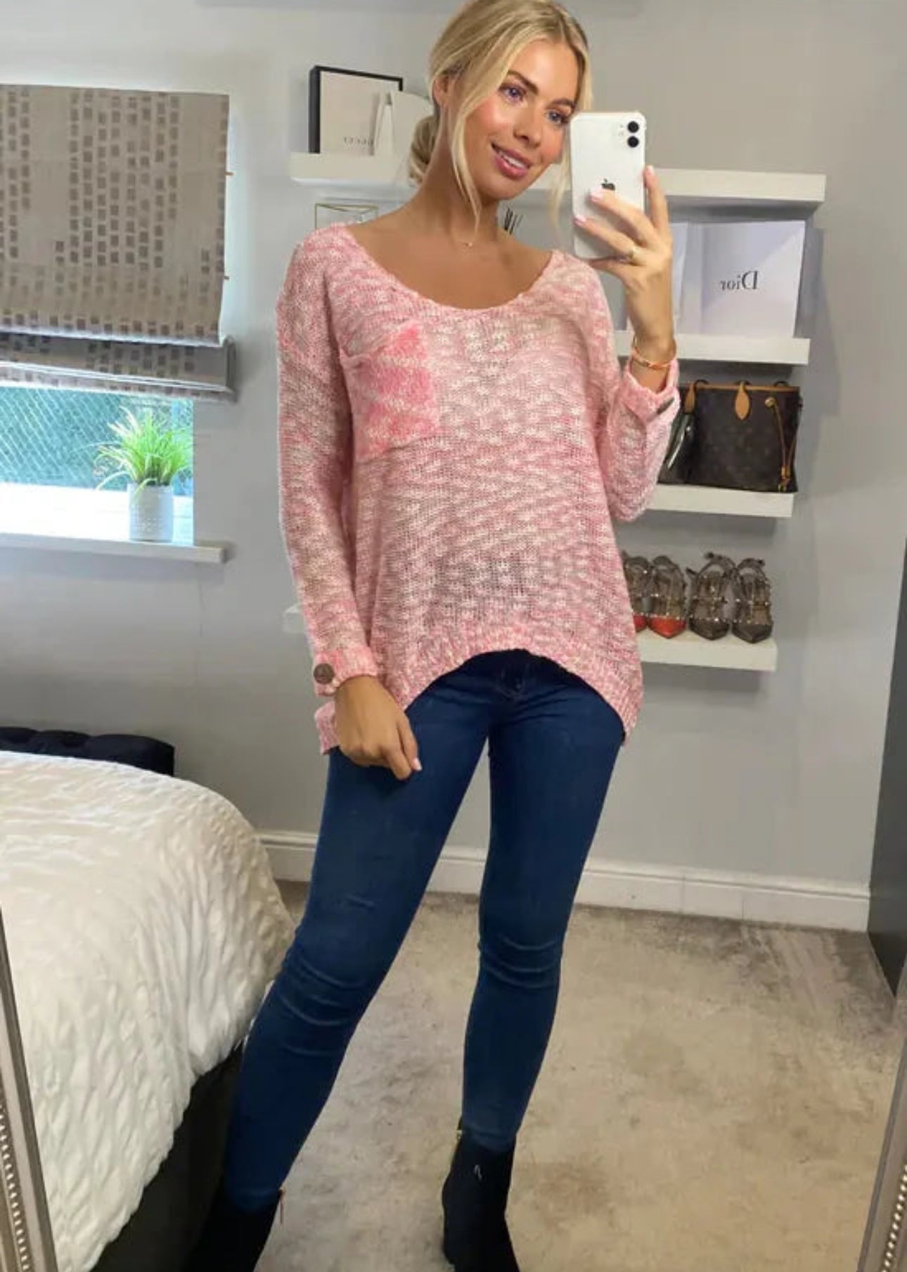 Neon Lightweight Knits - Pink