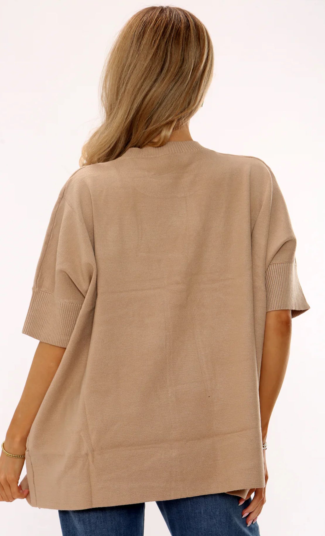 Heart Jumper - Camel
