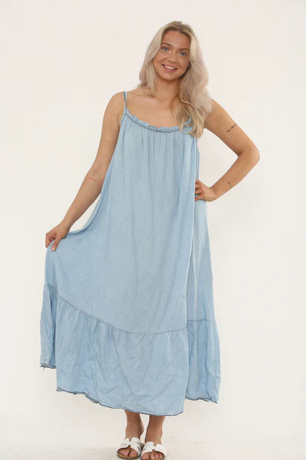 Denim Dress - Light Blue