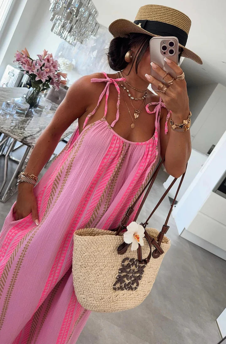 Aztec Maxi Dress - Multi