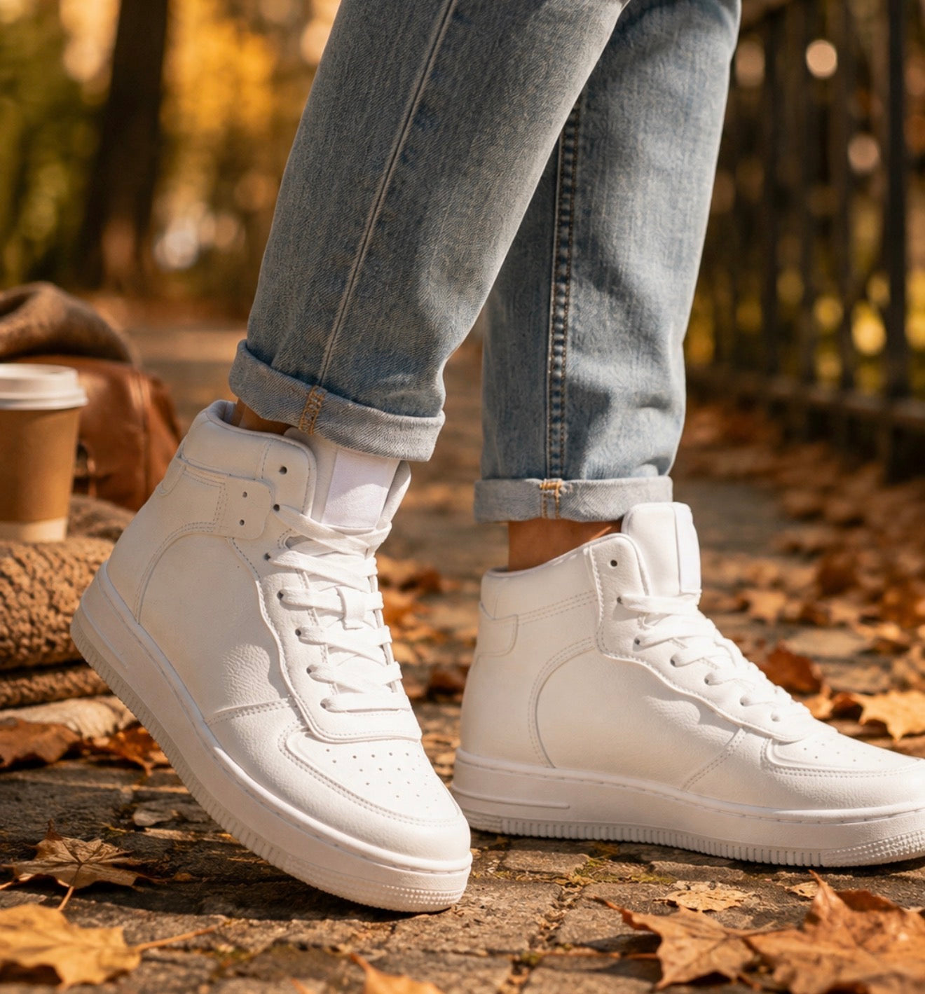 Elena Hi Tops - White