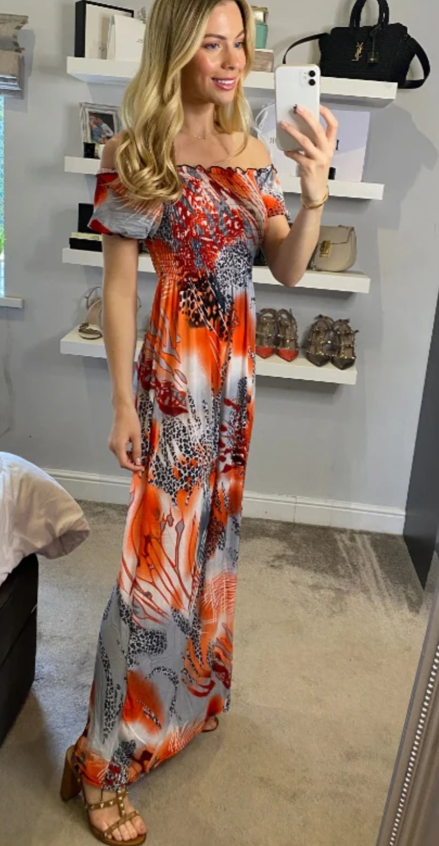 Printed Maxi Dress - Multi