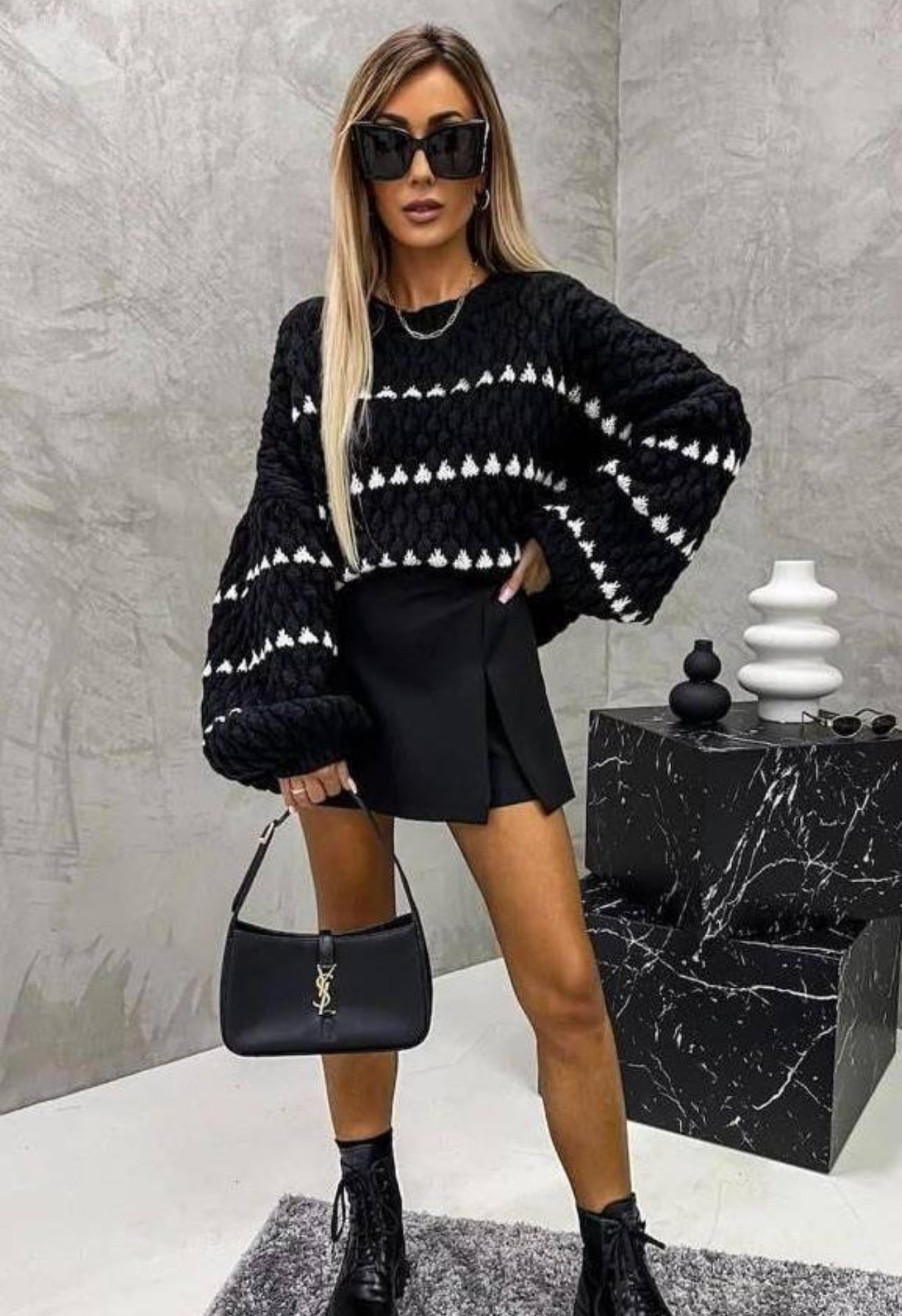 Oversized Knits - Black