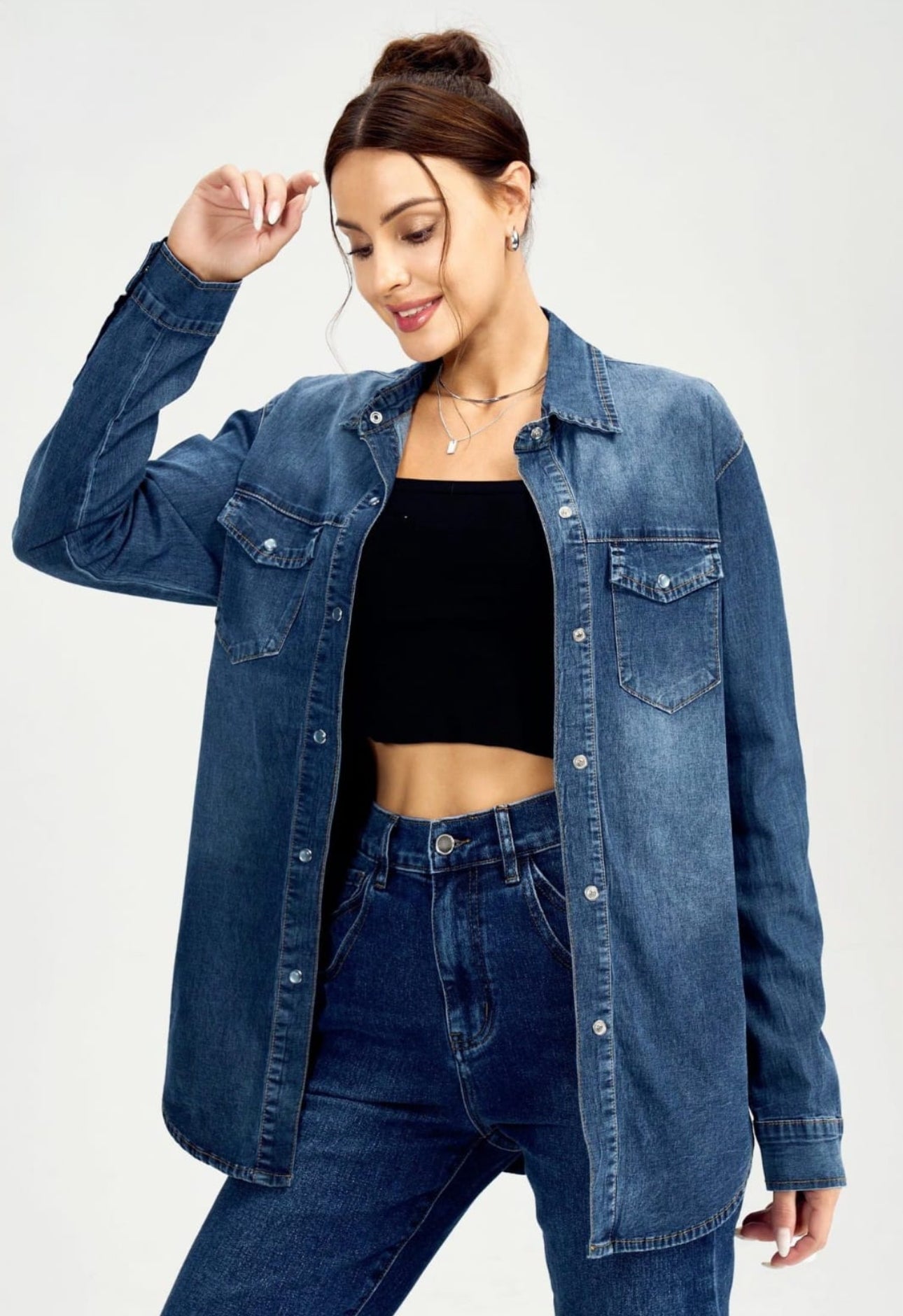 Juliette Denim Shirts - Blue