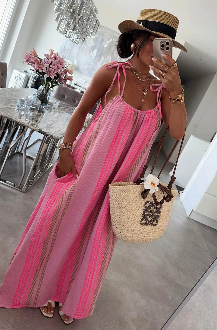Aztec Maxi Dress - Multi