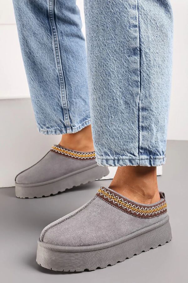 Aztec Mules - Grey