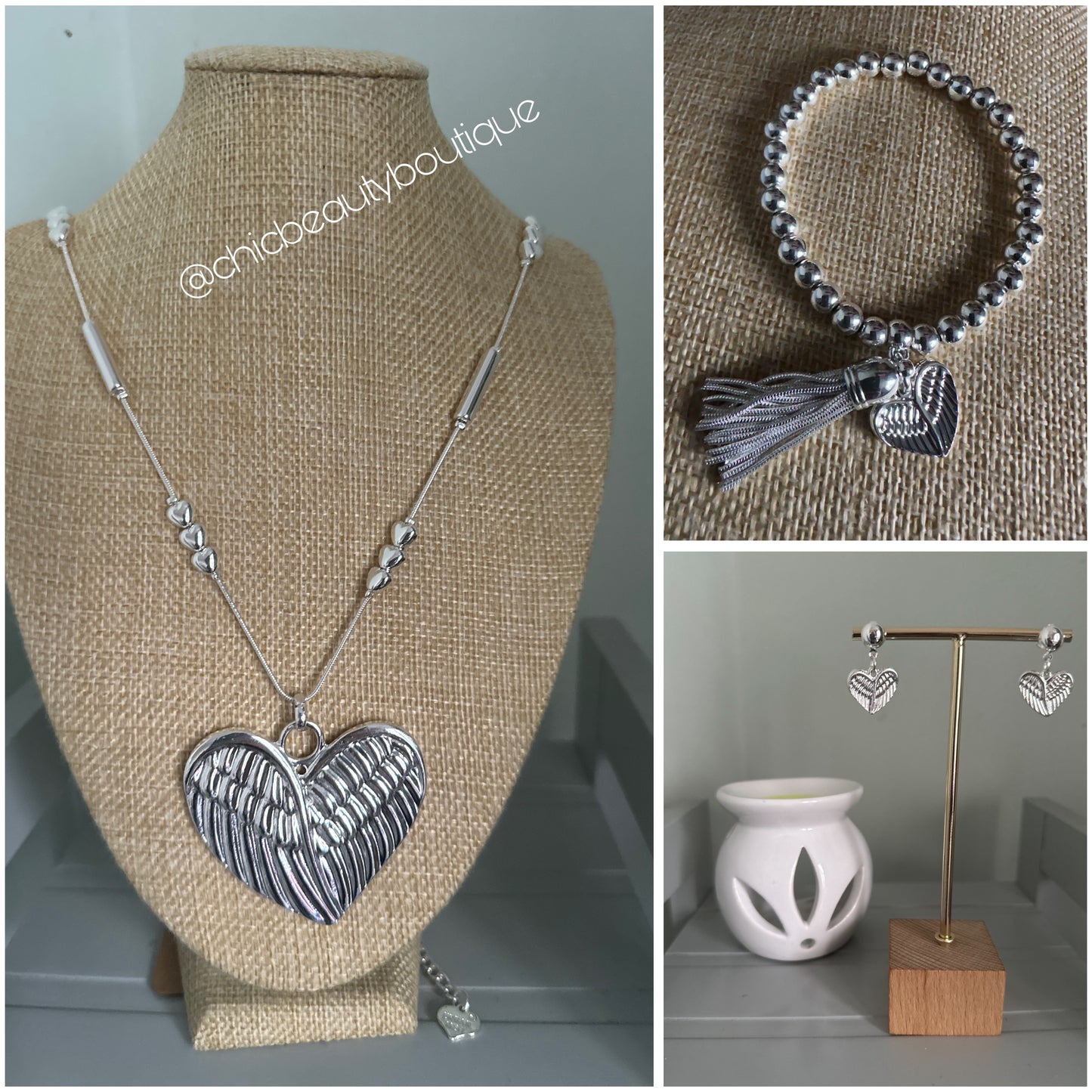 Angel Wings Bracelet - Silver