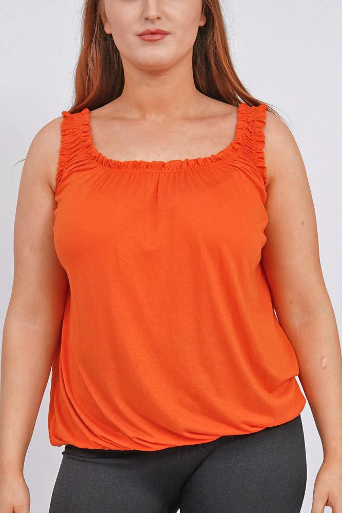 Bubble Hem Vests - 7 colours,