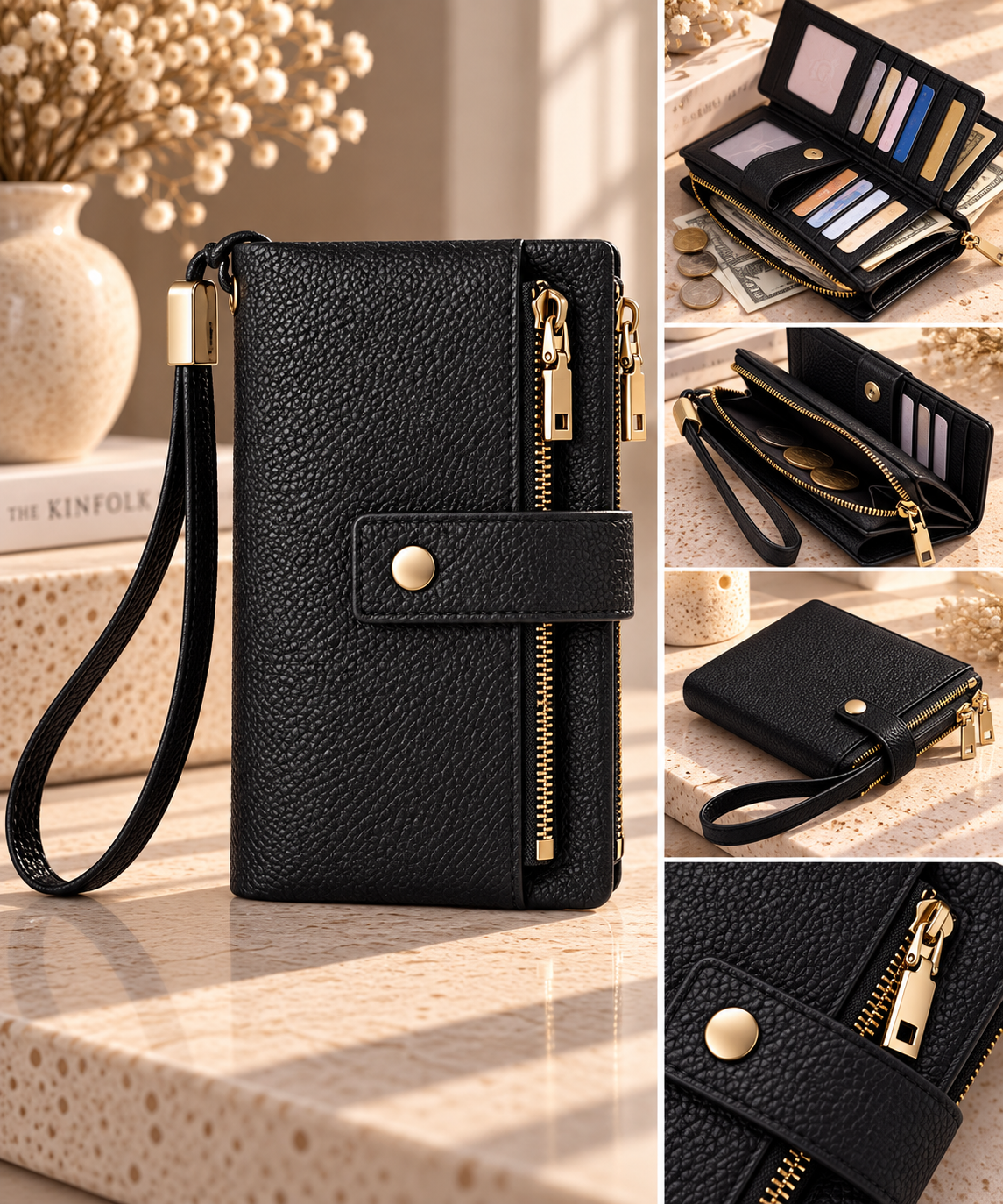 Cara Leather Purse - 4 colours