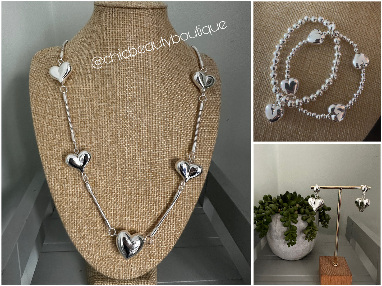 Heart Bracelet - Silver