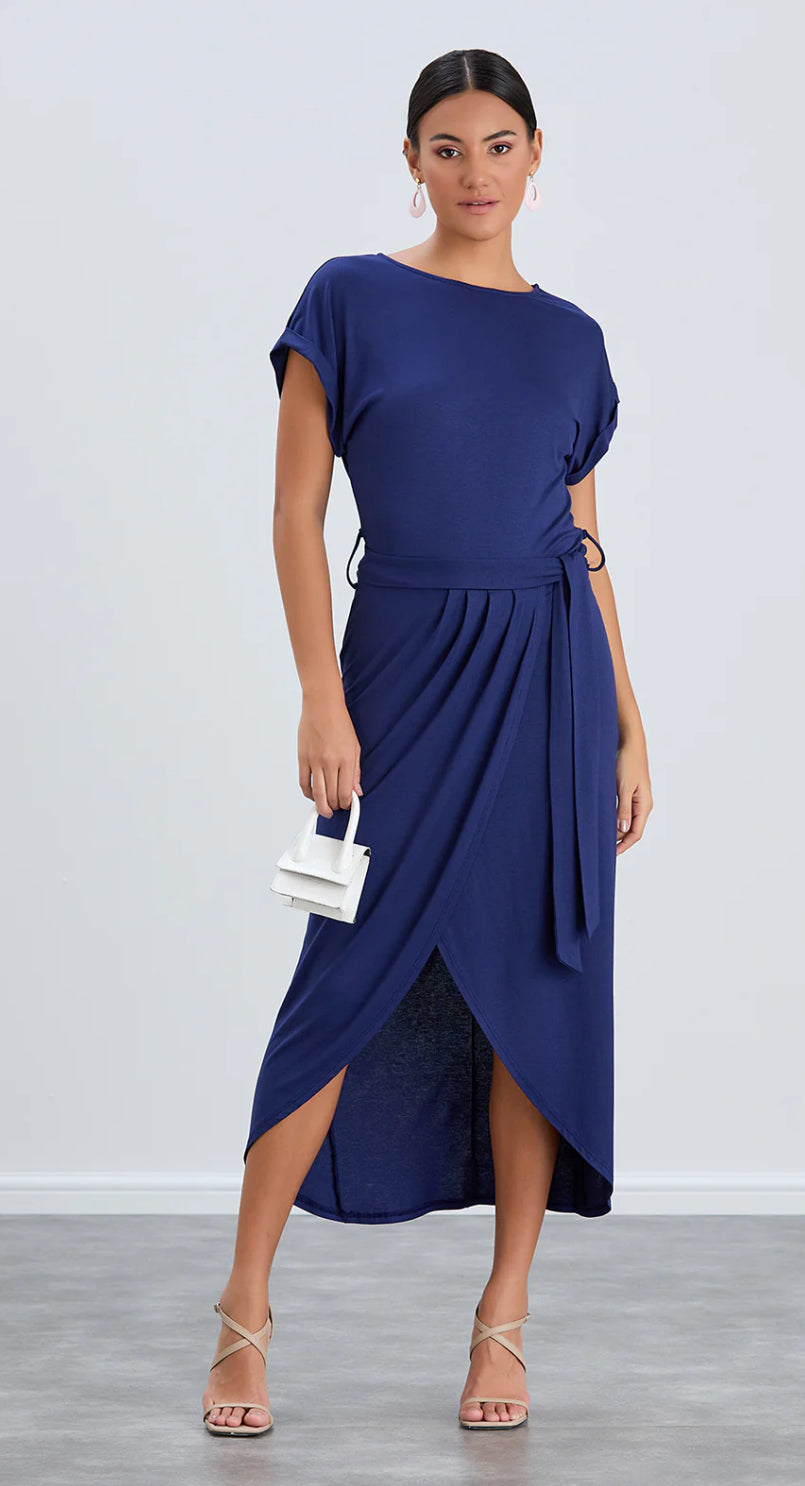 Wrap Dress - Navy