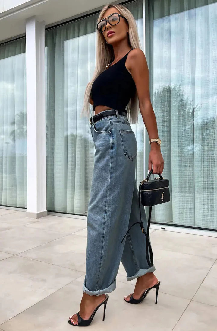 Classic Mom Jeans - Blue