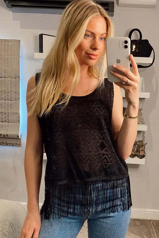 Tassel Vest Tops - 3 colours