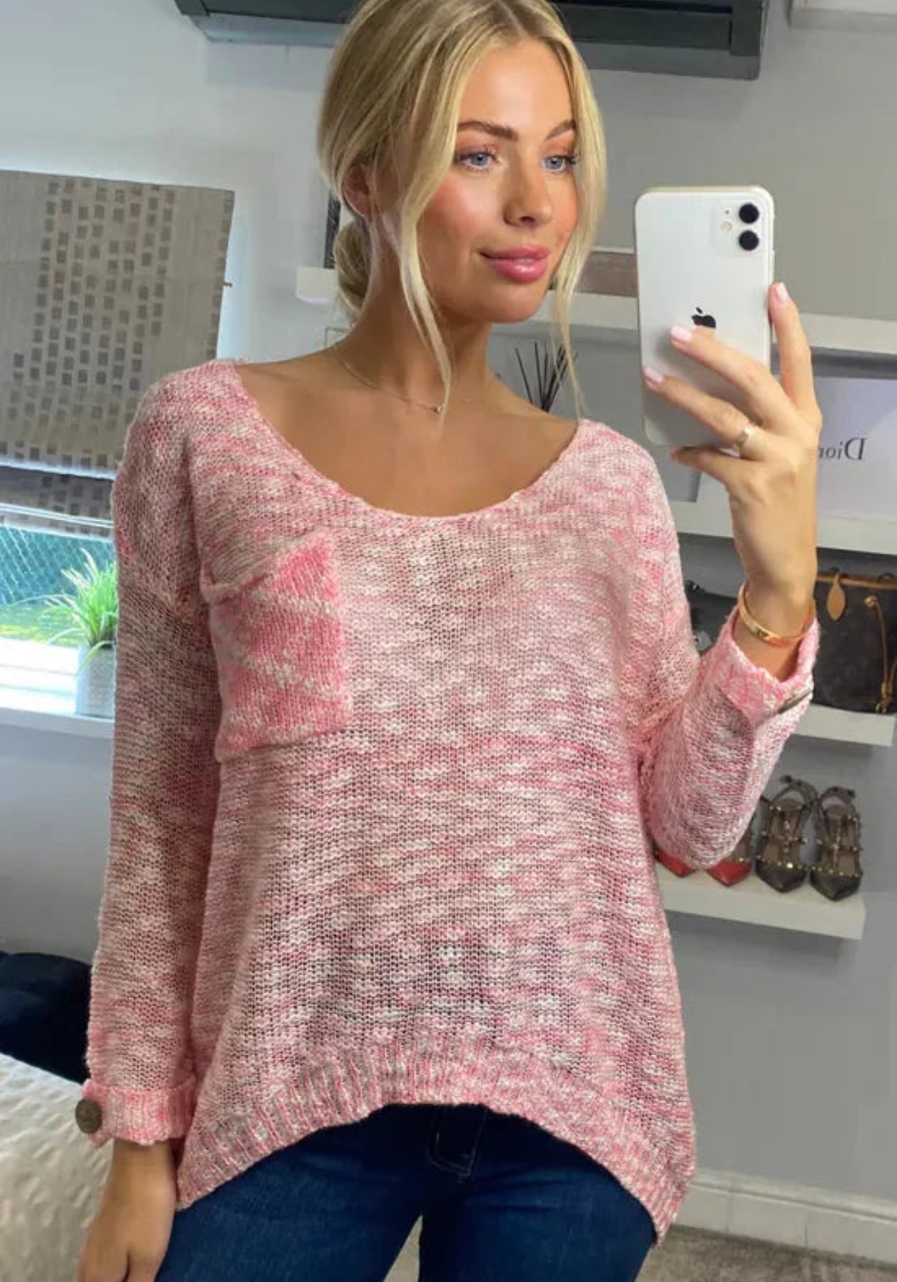 Neon Lightweight Knits - Pink