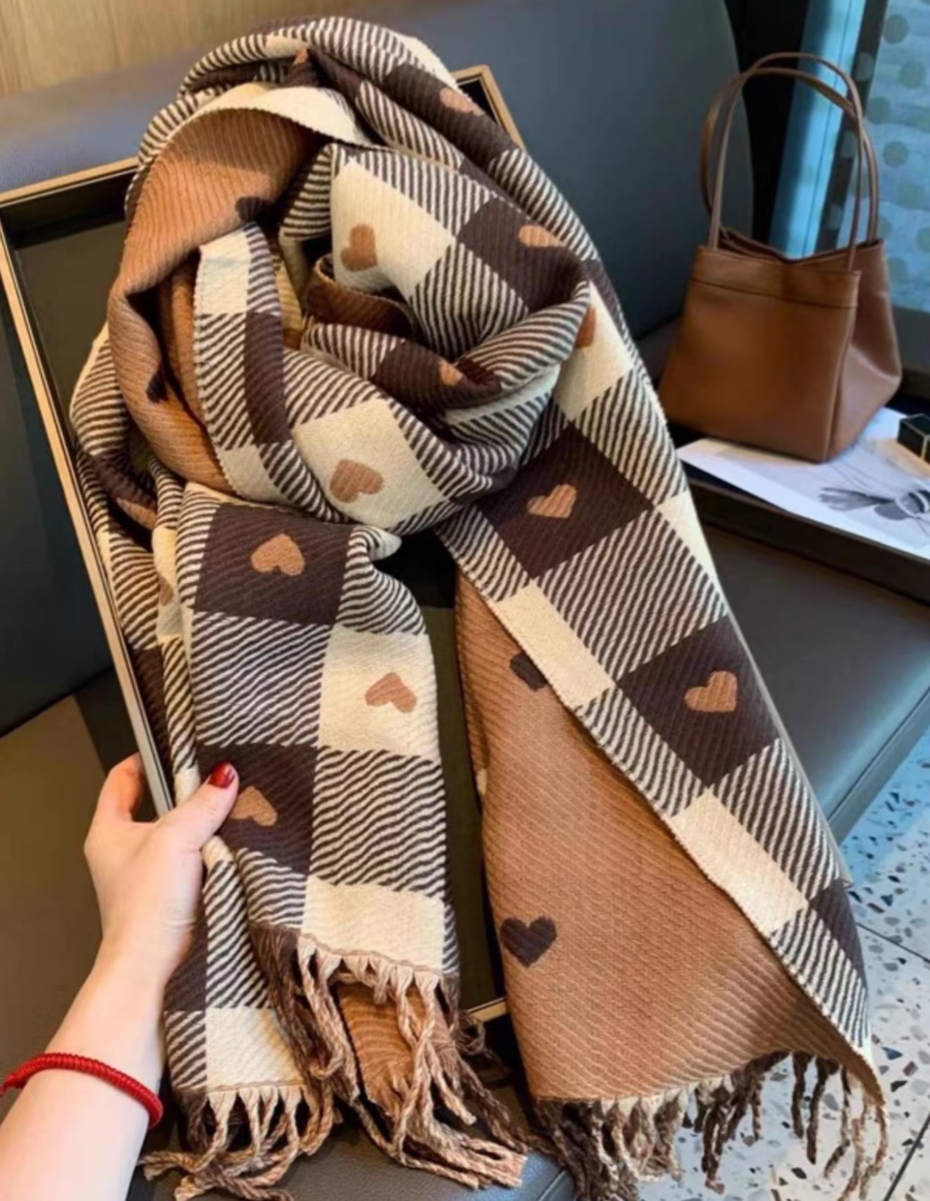 Heart Scarves - 3 colours