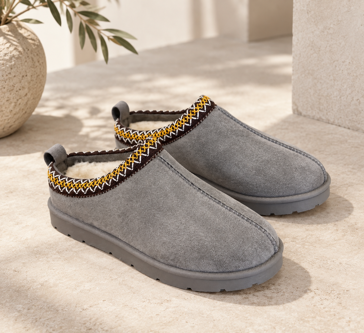 Aztec Mules - Grey