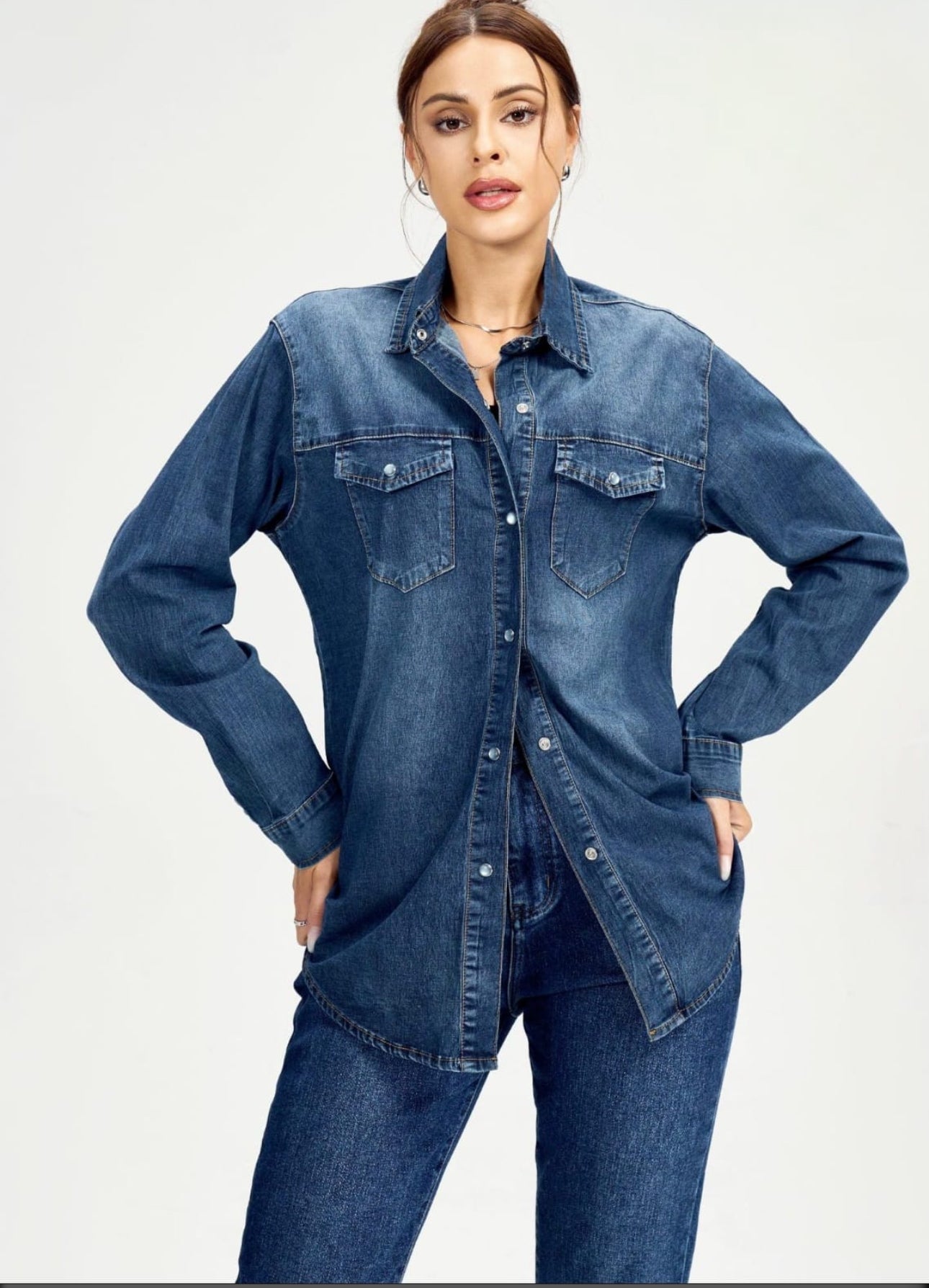 Juliette Denim Shirts - Blue