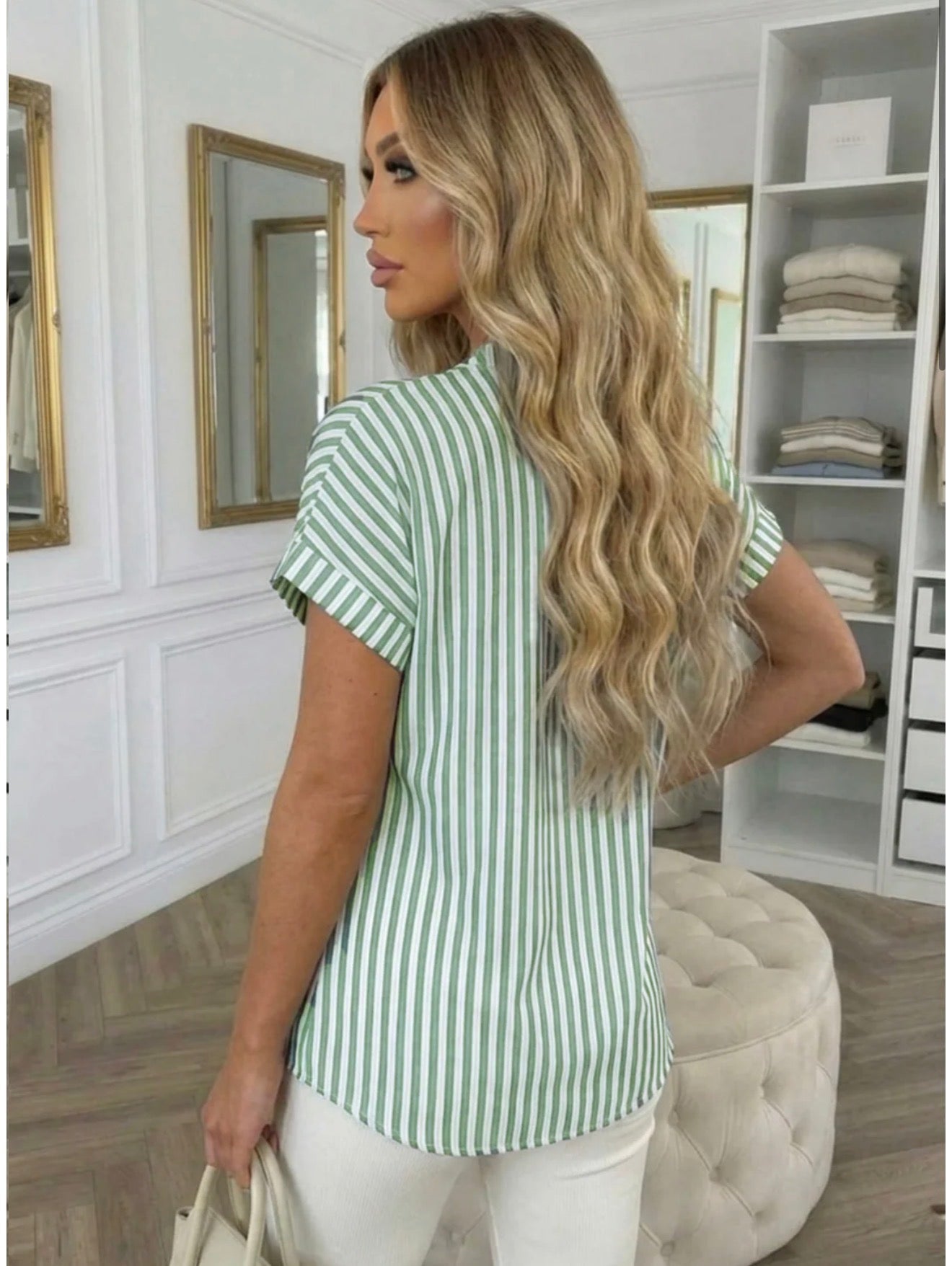 Stripe Blouse - Mint