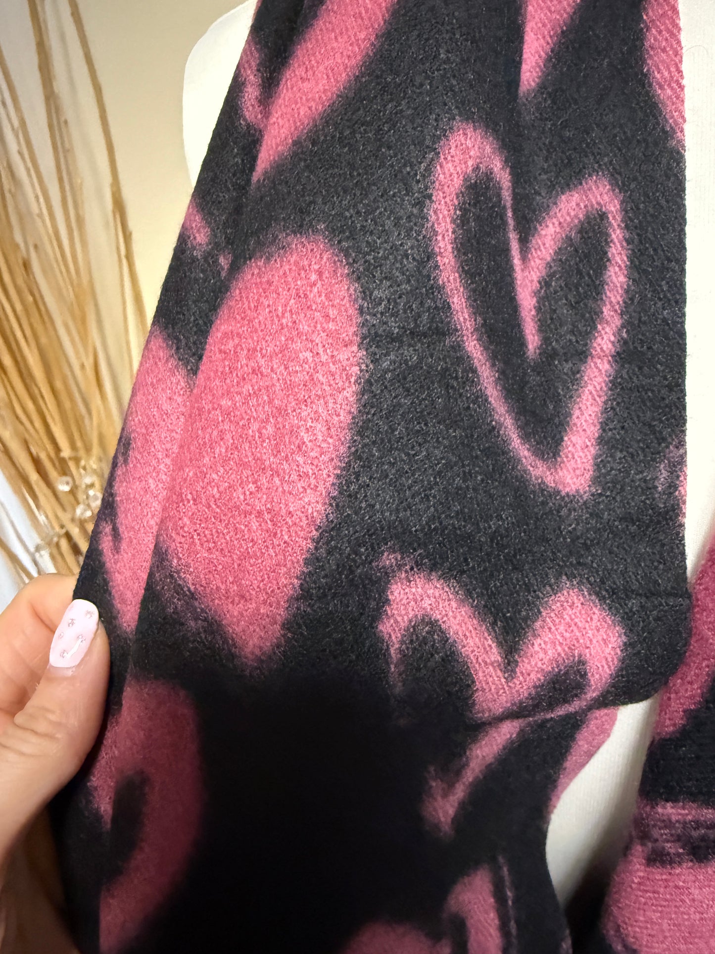 Heart Scarves - Pink/Red