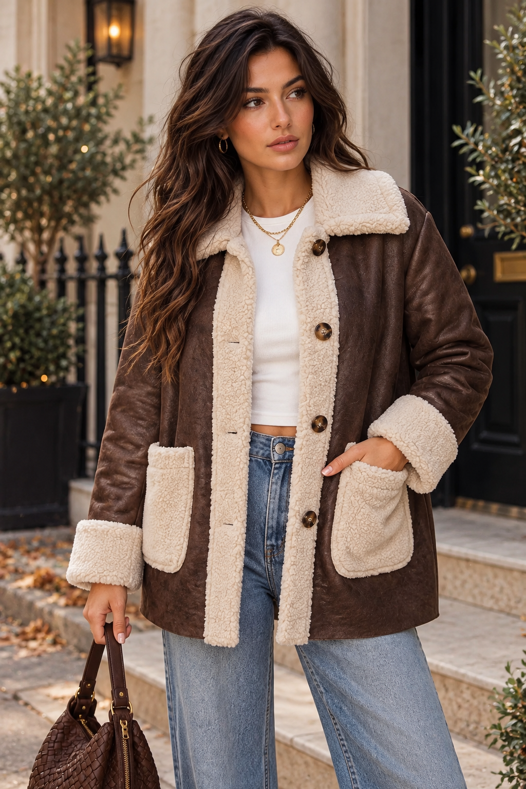 Faux Fur Lined Coats - 2 colours