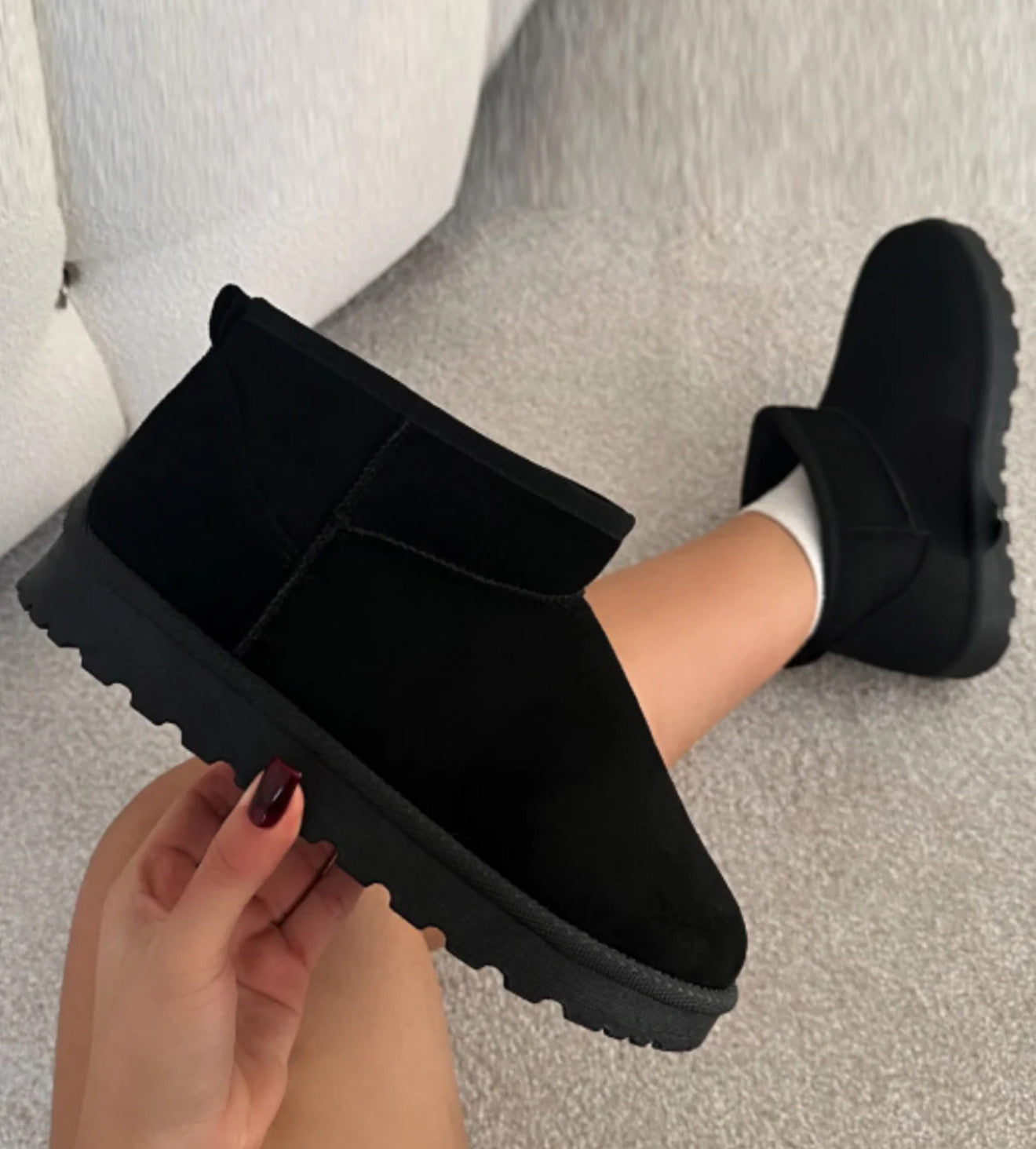 Mini Ankle Boots - Black