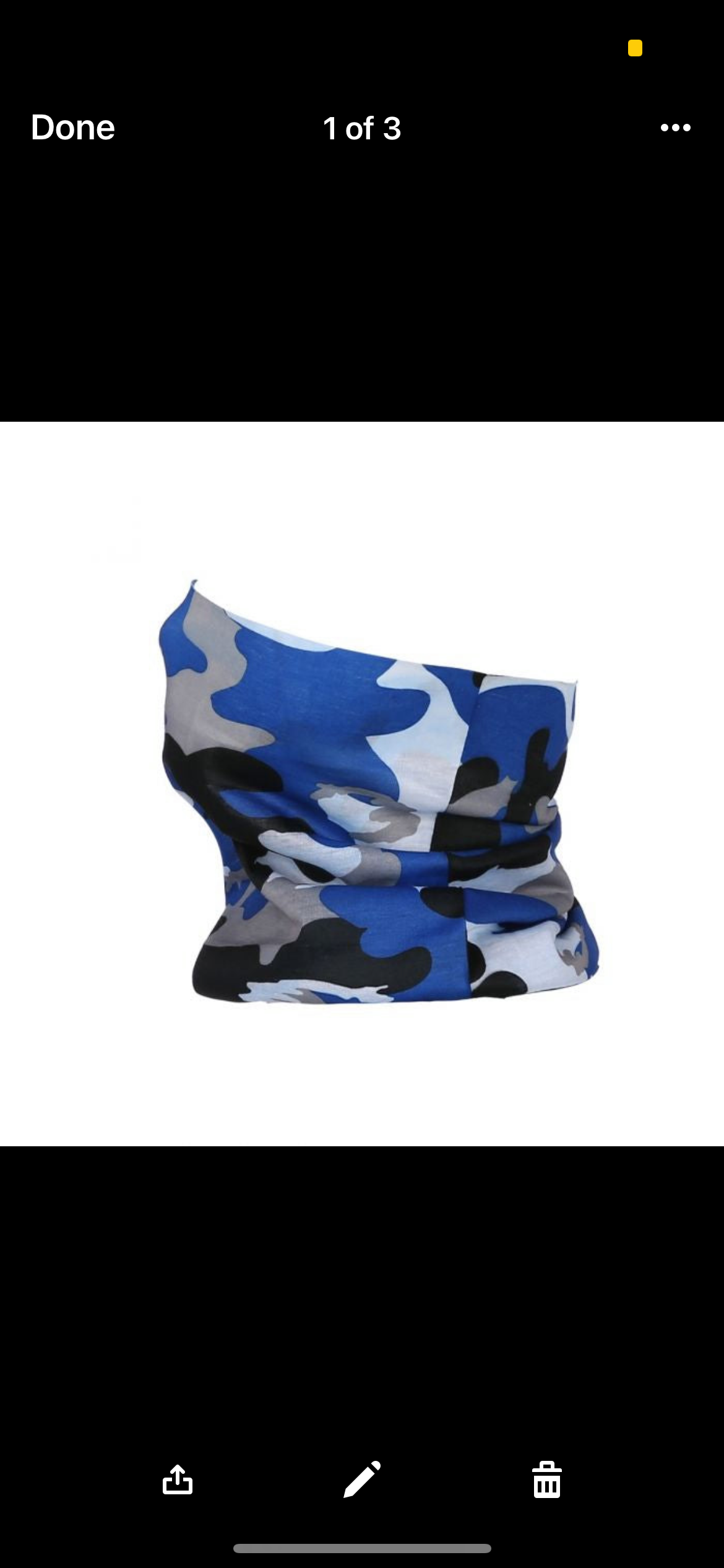 Grey/Blue Camo Snood