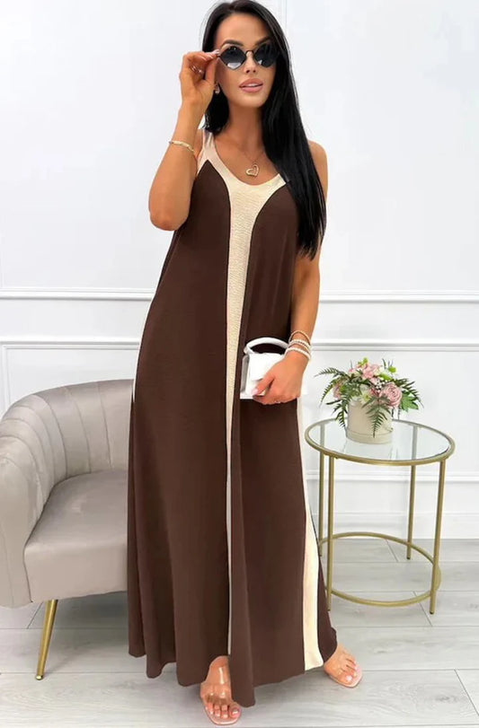 Aurora Maxi Dresses - Brown