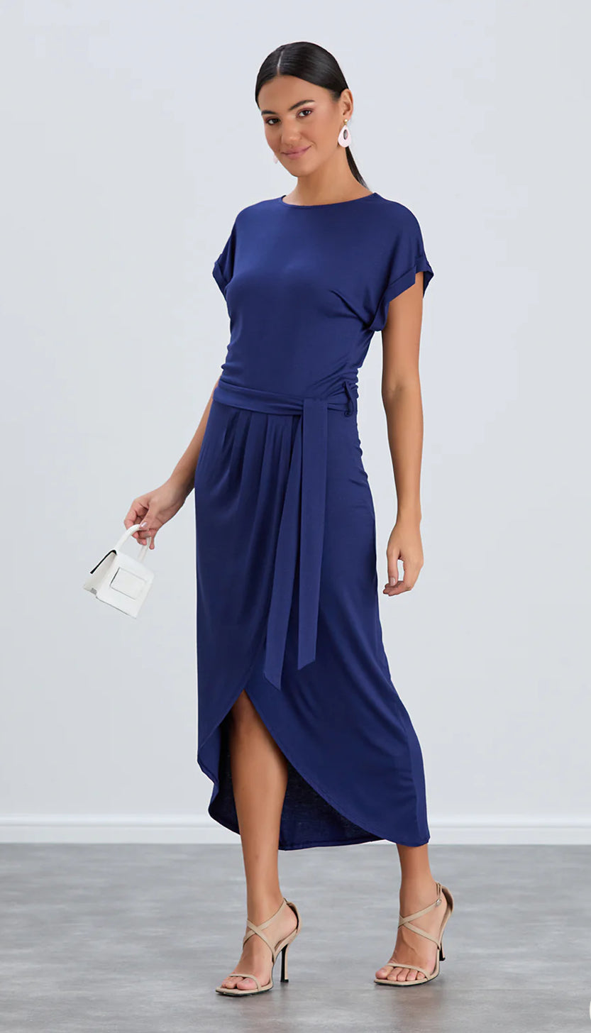 Wrap Dress - Navy