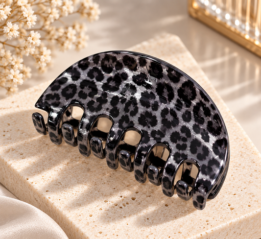 Leopard Print Hair Clips - 3 colours