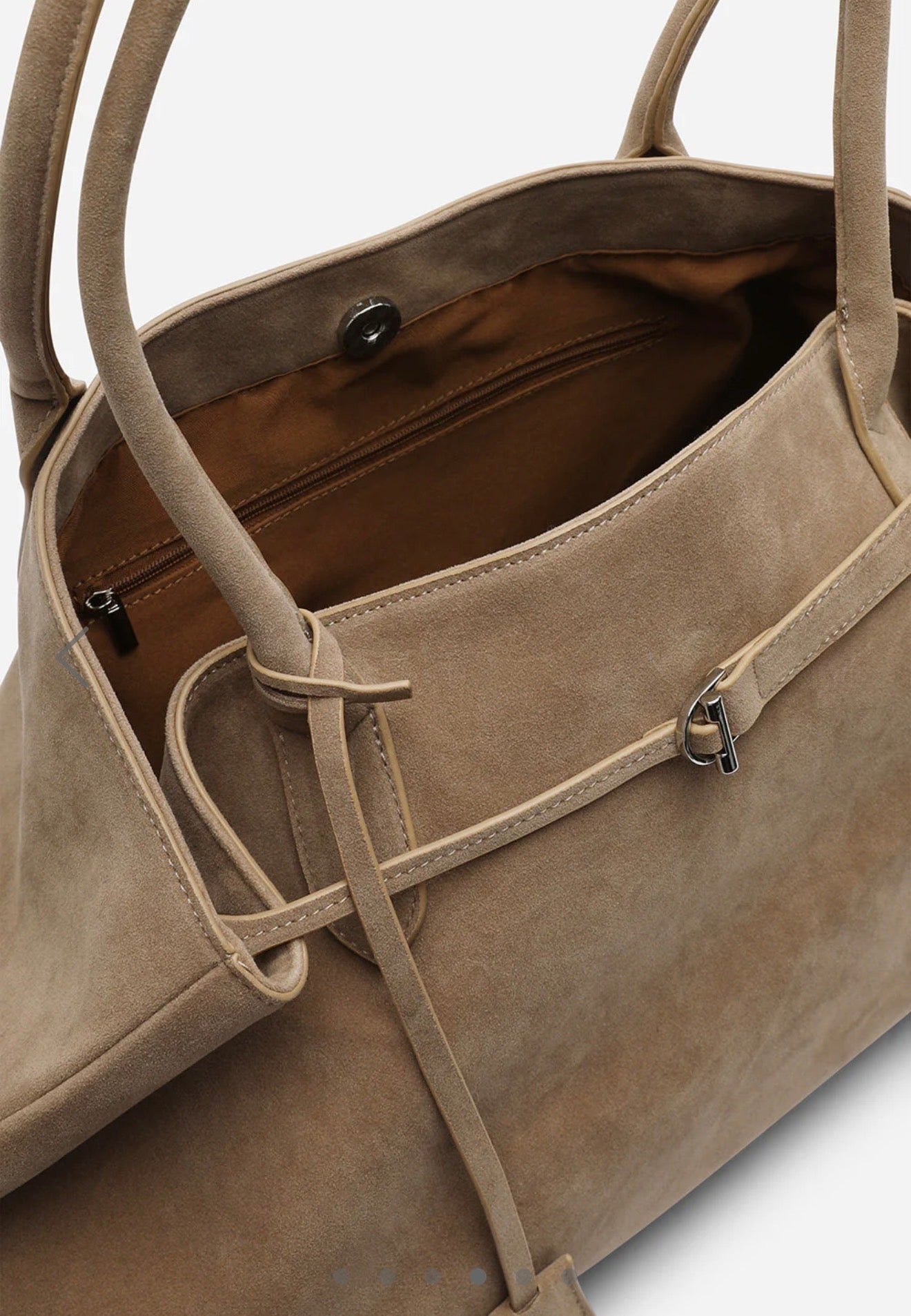 Oversized Suede Tote Bag