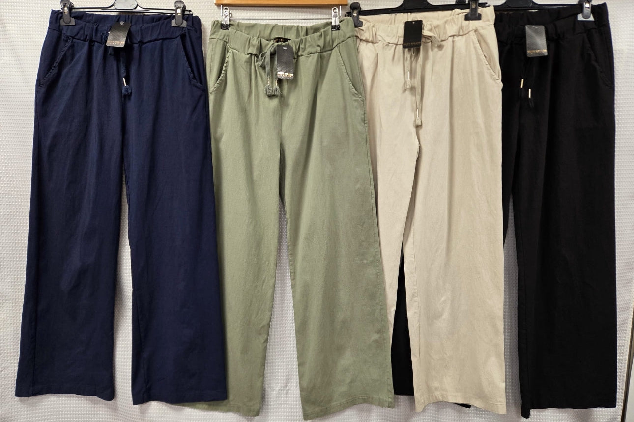 Wide Leg Magic Trousers - 4 colours