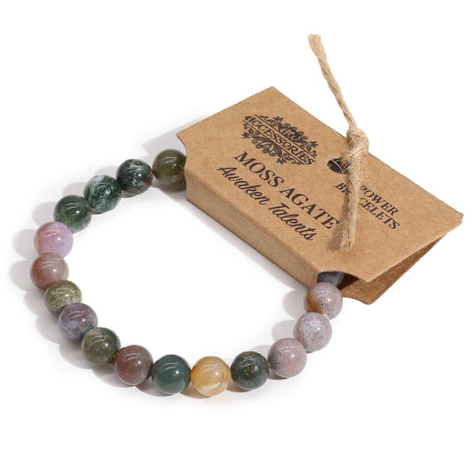 Power Bracelets - Moss Agate (Awaken Talents)