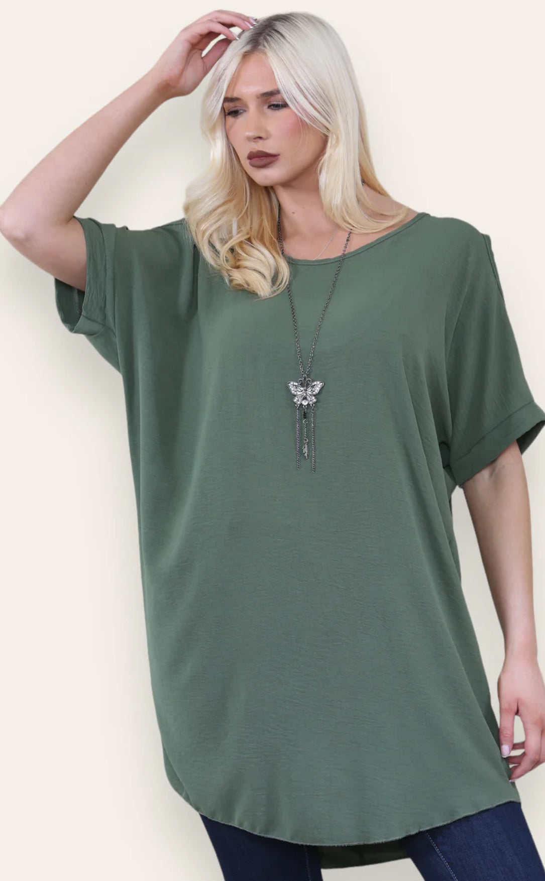 Cold Shoulder Necklace Tees - 3 colours