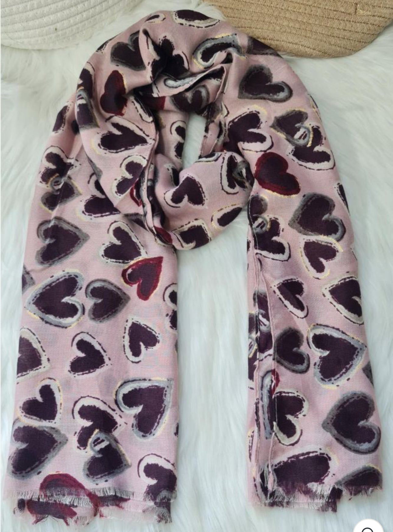 Heart Scarves - 3 colours