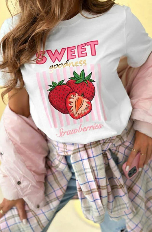 Strawberry Tee - Ivory
