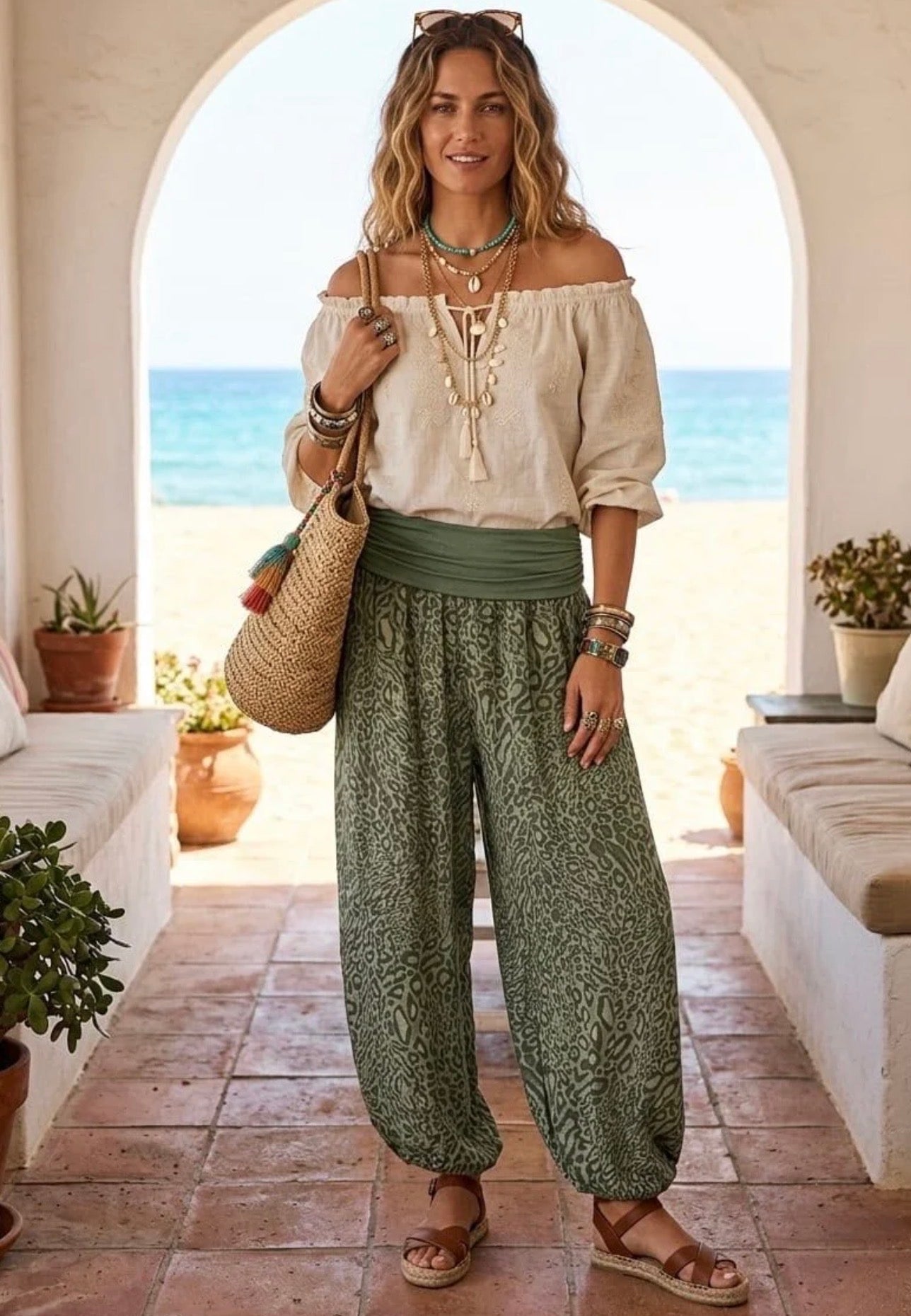 Harem Leopard Print Trousers - 3 Colours