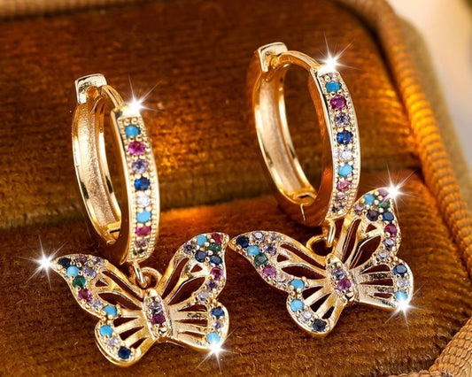 Butterfly Gold Huggies