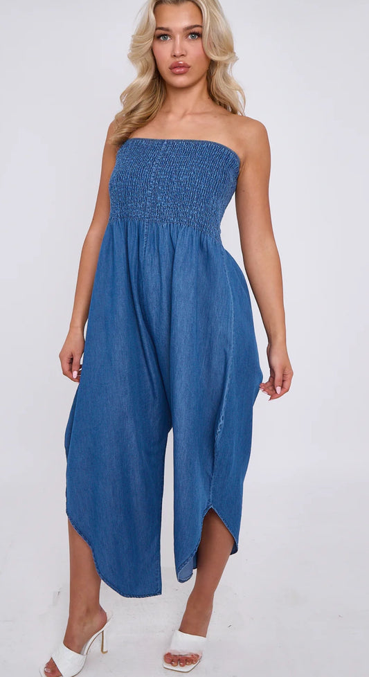 Denim Jumpsuits - Dark Denim