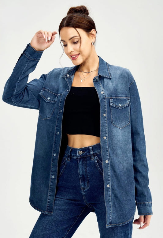 Juliette Denim Jackets - Blue