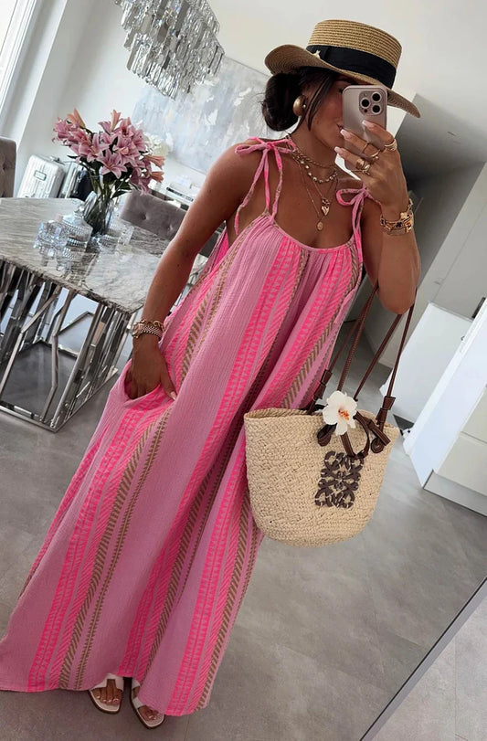Aztec Maxi Dress - Multi
