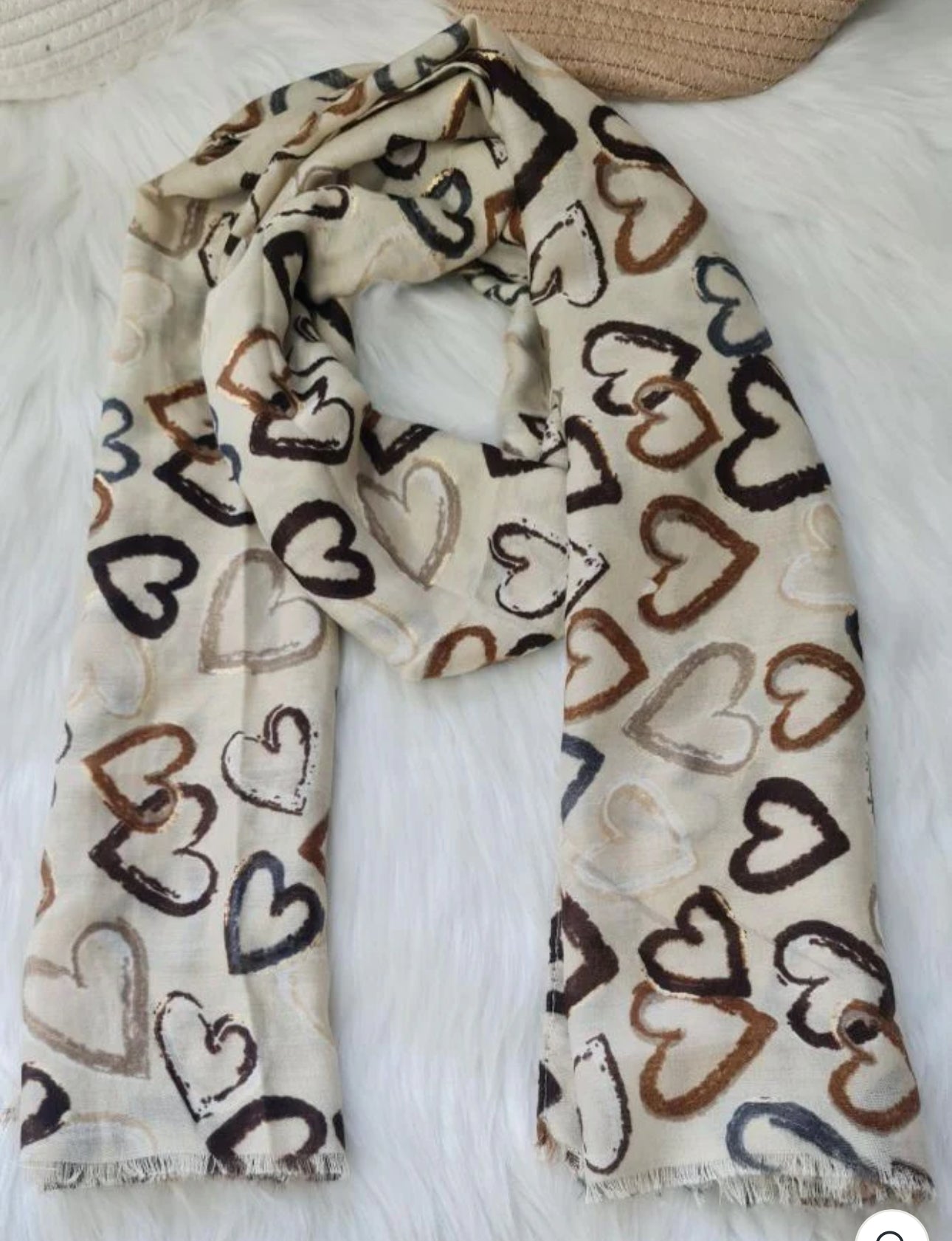 Heart Scarves - 3 colours