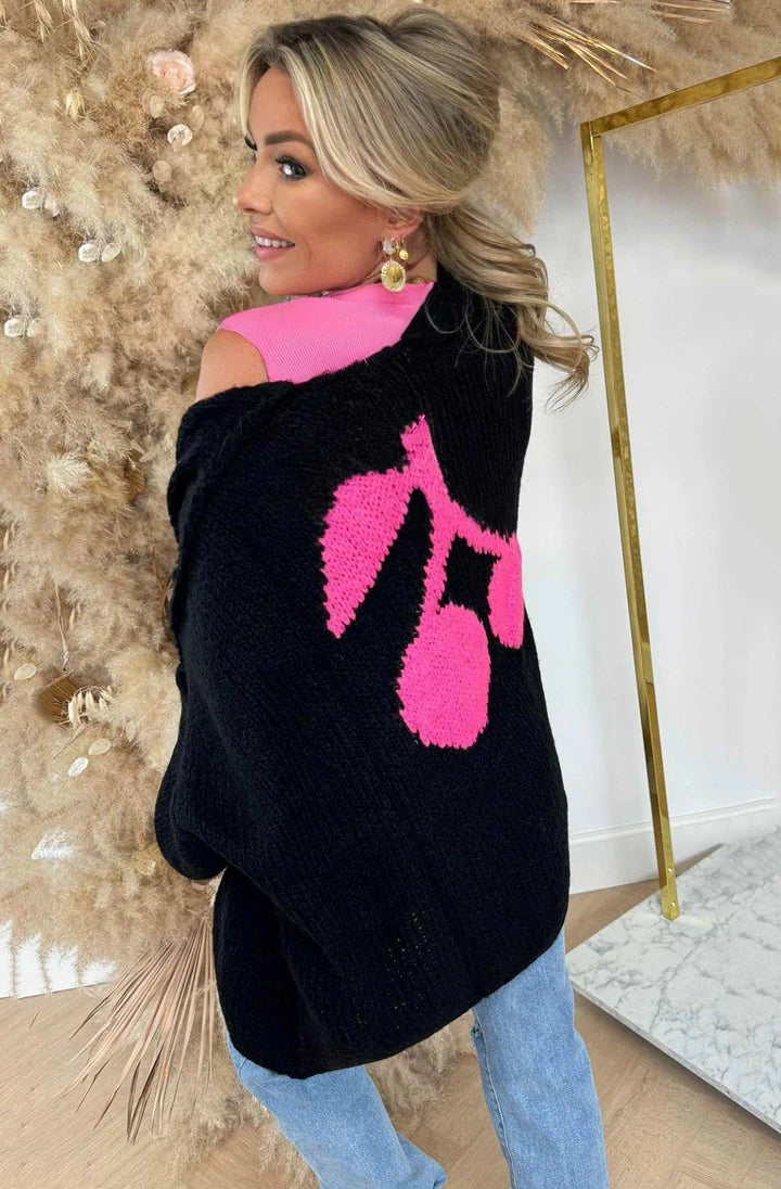 Cherry Cardigan - Black