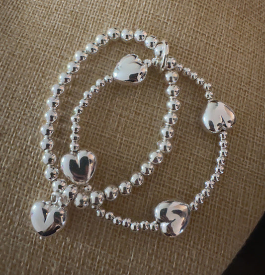 Heart Bracelet - Silver