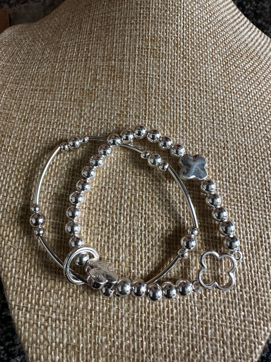 Clover Bracelet - Silver
