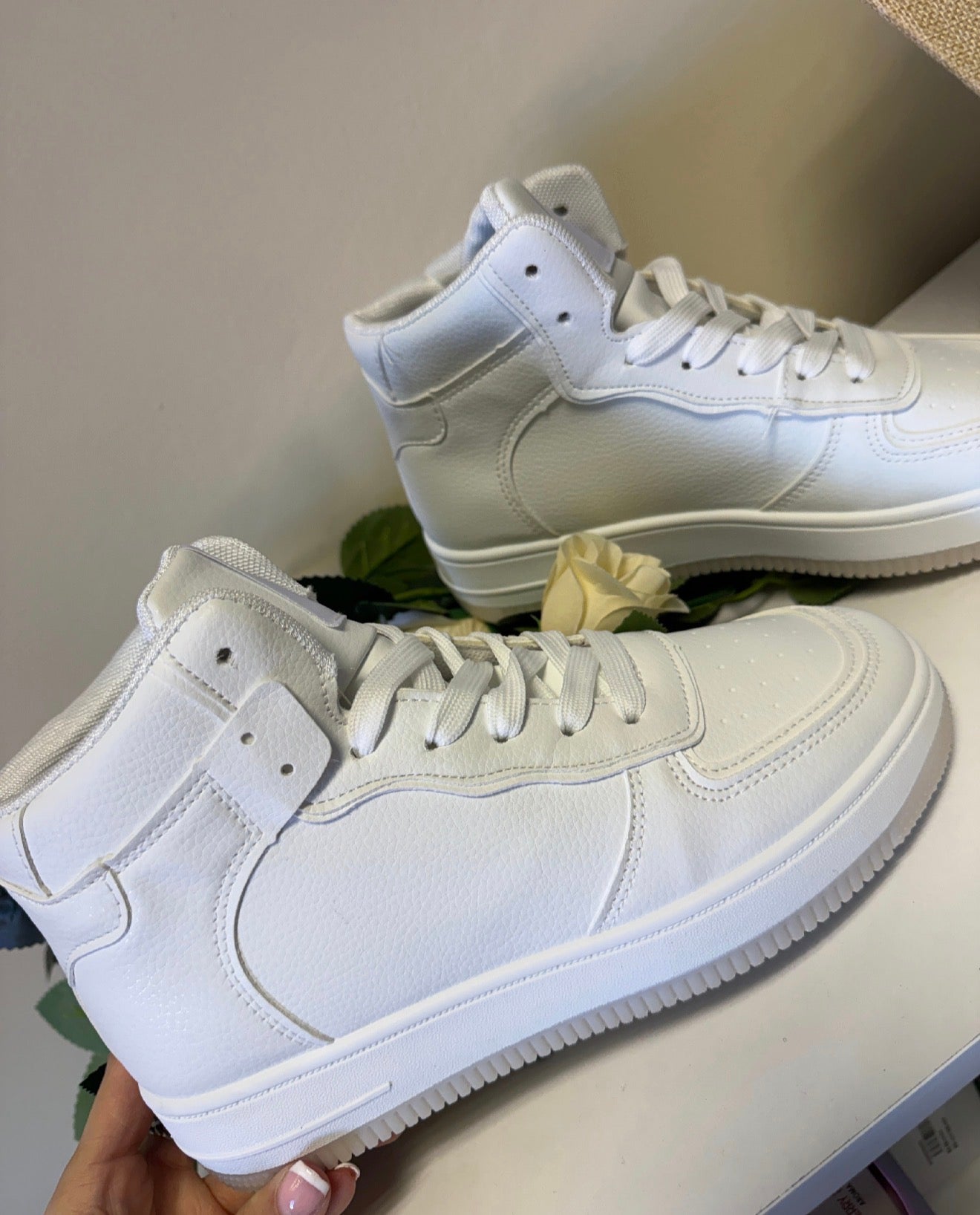 Elena Hi Tops - White